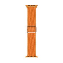 Microsonic Apple Watch Series 7 41 mm Leather Link Band Turuncu Uyumlu Kordon