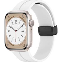 Microsonic Apple Watch Series 7 45 mm Beyaz Ribbon Line Kordon