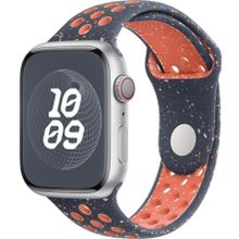 Microsonic Apple Watch Series 7 45 mm Flame Sport Band Lacivert Kordon