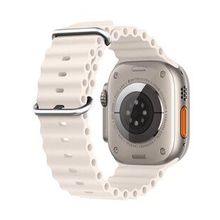 Microsonic Apple Watch Series 7 Ocean Band Bej 41 mm Kordon