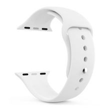 Microsonic Apple Watch Series 7 Silikon Beyaz 41 mm Kordon