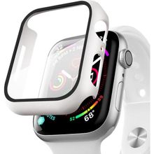 Microsonic Apple Watch Series 8 41 mm Beyaz Matte Premium Slim Watch Band Kılıf