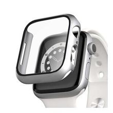Microsonic Apple Watch Series 8 41 mm Gümüş Matte Premium Slim Watch Band Kılıf