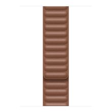 Microsonic Apple Watch Series 8 41 mm için Leather Link Band Kahverengi