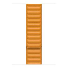 Microsonic Apple Watch Series 8 41 mm Turuncu Leather Link Band Kordon