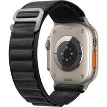 Microsonic Apple Watch Series 8 45 mm Alpine Loop Siyah Kordon