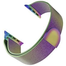 Microsonic Apple Watch Series 8 45 mm Luxe Metal Twist Iridescent Uyumlu Kordon