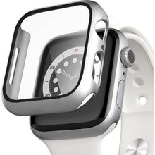 Microsonic Apple Watch Series 8 45 mm Matte Premium Slim Watch Band Gümüş Kılıf