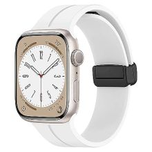 Microsonic Apple Watch Series 8 45 mm Ribbon Line Beyaz Kordon