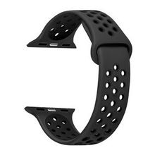 Microsonic Apple Watch Series 8 45 mm Siyah Rainbow Sport Band Kordon