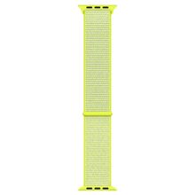 Microsonic Apple Watch Series 8 Hasırlı Woven Sport Loop Sarı 41 mm Kordon
