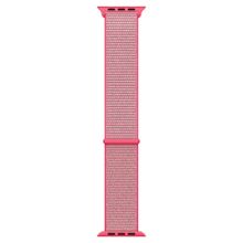 Microsonic Apple Watch Series 9 41 mm Hasırlı Pembe Woven Sport Loop Kordon