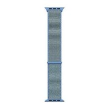 Microsonic Apple Watch Series 9 45 mm Hasırlı Woven Sport Loop Mavi Kordon