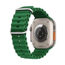 Microsonic Apple Watch Series 9 45 mm Ocean Band Yeşil Kordon