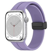 Microsonic Apple Watch Series 9 45 mm Ribbon Line Lila Kordon