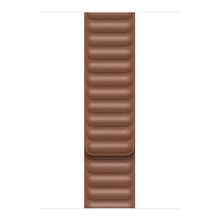 Microsonic Apple Watch Series 9 Leather Link Band Kahverengi 41 mm Kordon