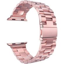 Microsonic Apple Watch Series 9 Metal Stainless Steel Rose Gold 41 mm Kordon