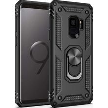 Microsonic CS220-SYH Samsung Galaxy S9 Military Ring Holder Siyah Kılıf