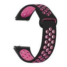 Microsonic Garmin Forerunner 245 Rainbow Sport Band Siyah Pembe Kordon