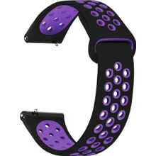 Microsonic Garmin Vivomove HR Rainbow Sport Band Siyah Mor Kordon