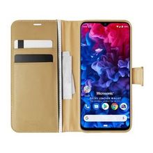 Microsonic General Mobile GM 20 Pro Delux Leather Wallet Gold Cep Telefon Kılıfı