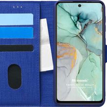 Microsonic General Mobile GM 22 Fabric Book Wallet Lacivert Cep Telefon Kılıfı