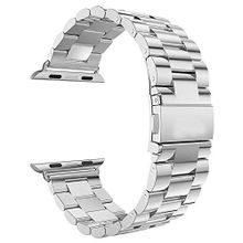 Microsonic Gümüş 42 mm Metal Stainless Steel Kordon Apple Watch Series 1