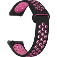 Microsonic Honor Magic Watch 2 46 mm Rainbow Gently Band Siyah Pembe Kordon