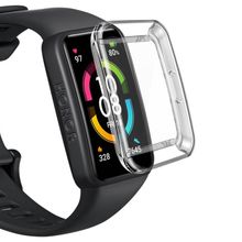 Microsonic Huawei Honor Band 6 360 Full Round Soft Silicone Şeffaf Cep Telefonu Kılıfı