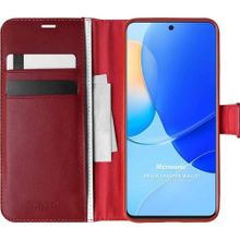 Microsonic Huawei Nova 9 Se Delux Leather Wallet Kırmızı Kılıf