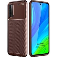 Microsonic Huawei P Smart 2021 Legion Series Kahverengi Cep Telefonu Kılıfı