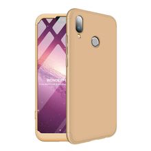 Microsonic Huawei P20 Lite Double Dip 360 Protective Gold Kılıf
