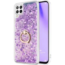 Microsonic Huawei P40 Lite Glitter Liquid Holder Mor Cep Telefonu Kılıfı