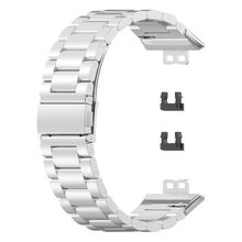 Microsonic Huawei Watch Fit Metal Stainless Steel Gümüş Kordon