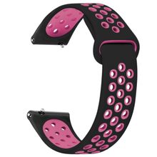 Microsonic Huawei Watch GT 2 42 mm Rainbow Sport Band Siyah Pembe Kordon