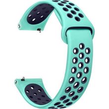 Microsonic Huawei Watch GT 3 46 mm Rainbow Gently Band Yeşil Lacivert Kordon