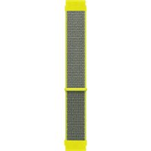 Microsonic Huawei Watch GT 3 Pro 46 mm Titanyum Hasırlı Woven Sport Loop Sarı Kordon