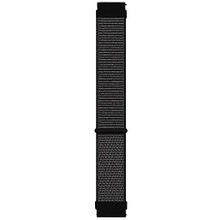 Microsonic Huawei Watch GT 3 Pro 46 mm Titanyum Hasırlı Woven Sport Loop Siyah Uyumlu Kordon
