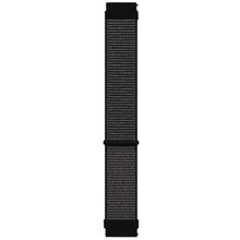 Microsonic Huawei Watch GT3 42 mm Hasırlı Woven Sport Loop Siyah Uyumlu Kordon