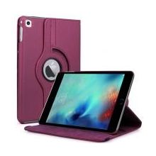 Microsonic iPad Pro 9.7 360 Dönerli Stand Deri Mor Kılıf