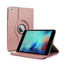 Microsonic iPad Pro 9.7 360 Dönerli Stand Deri Rose Gold Kılıf