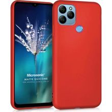 Microsonic Matte Silicone General Mobile GM 21 Kırmızı Cep Telefonu Kılıfı
