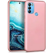 Microsonic Matte Silicone General Mobile GM 21 Plus Rose Gold Cep Telefonu Kılıfı