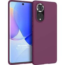 Microsonic Matte Silicone Huawei Nova 9 Mor Cep Telefonu Kılıfı