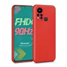 Microsonic Matte Silicone Infinix Hot 11S Kırmızı Kılıf