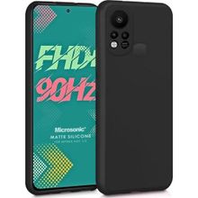Microsonic Matte Silicone Infinix Hot 11S Siyah Kılıf