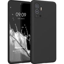 Microsonic Matte Silicone Infinix Hot 12 Siyah Cep Telefonu Kılıfı