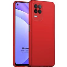 Microsonic Matte Silicone Oppo A54 4G Kırmızı Cep Telefonu Kılıfı
