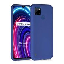 Microsonic Matte Silicone Realme C25Y Lacivert Kılıf