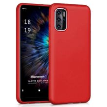 Microsonic Matte Silicone Reeder P13 Blue 2022 Kırmızı Cep Telefonu Kılıfı